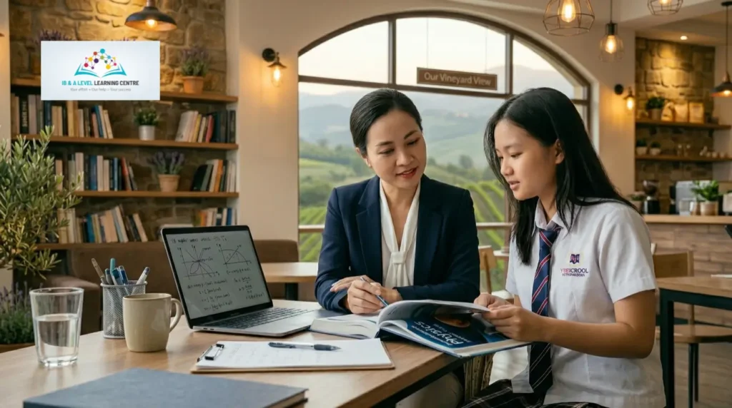 Giáo Viên Dạy Kèm Ib Tại Hcm Đang Hướng Dẫn Học Sinh Trường Quốc Tế Cách Triển Khai Bài Luận Chuyên Sâu Ia Và Ee.